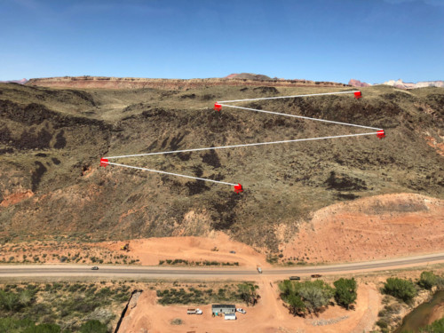 Zion Zipline Route Map